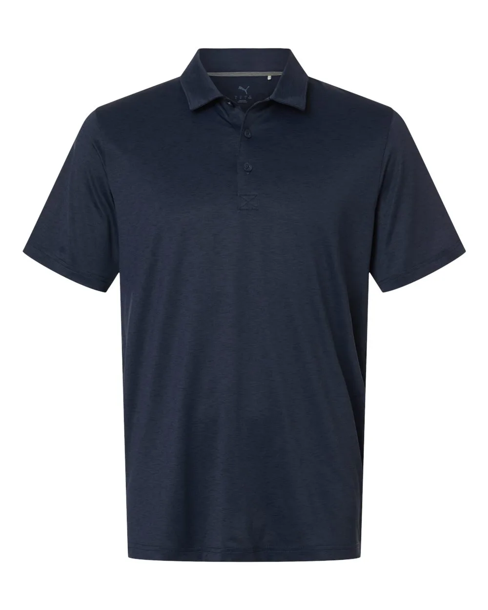 Puma Golf 631057 Men's Icon Heather Polo 2.0 — blank polo, front view