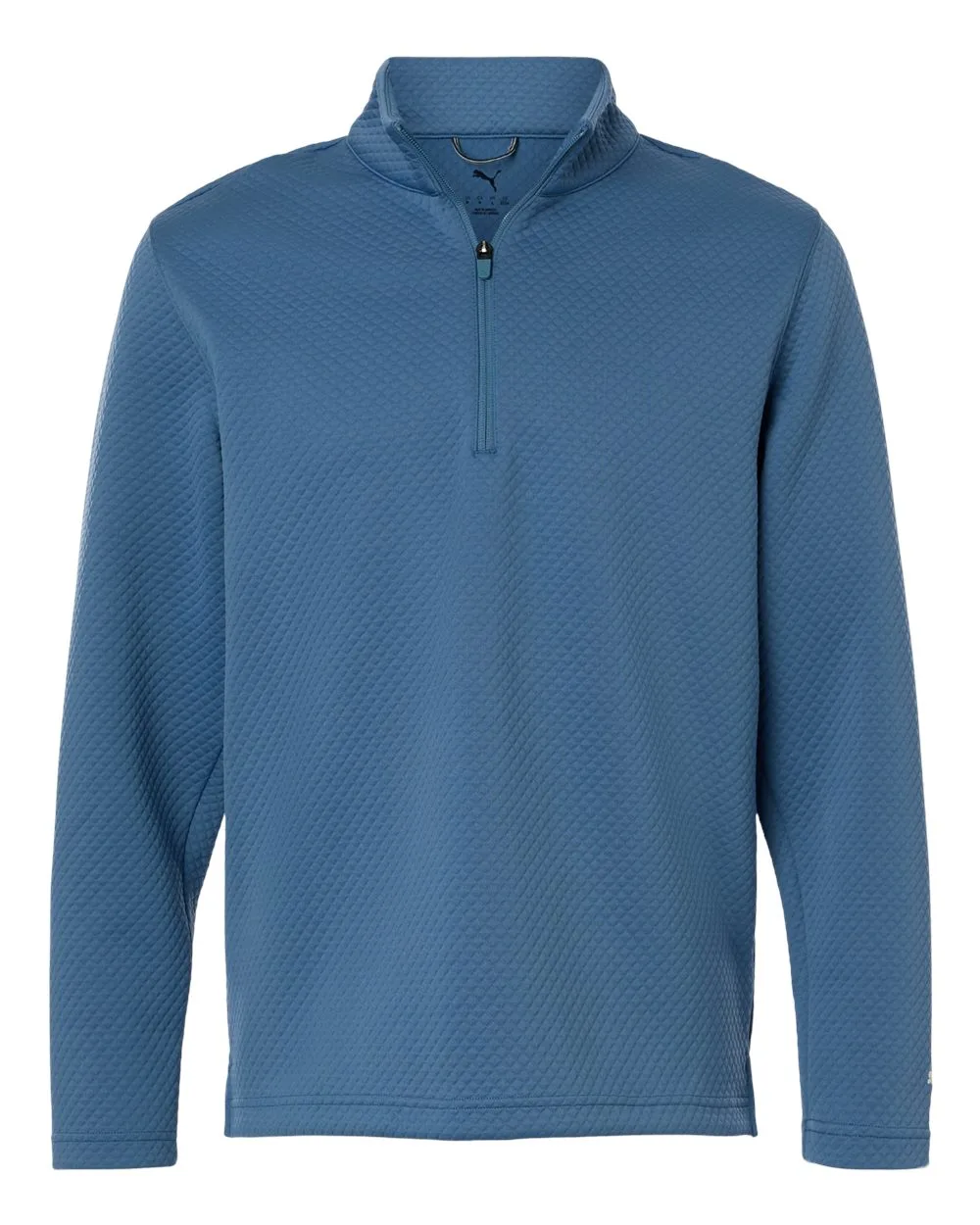 Puma Golf 638595 Men's Pebble Quarter-Zip Pullover — blank garment, front view