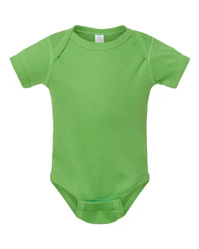 Rabbit Skins 4400 Infant Baby Rib Bodysuit — blank garment, front view
