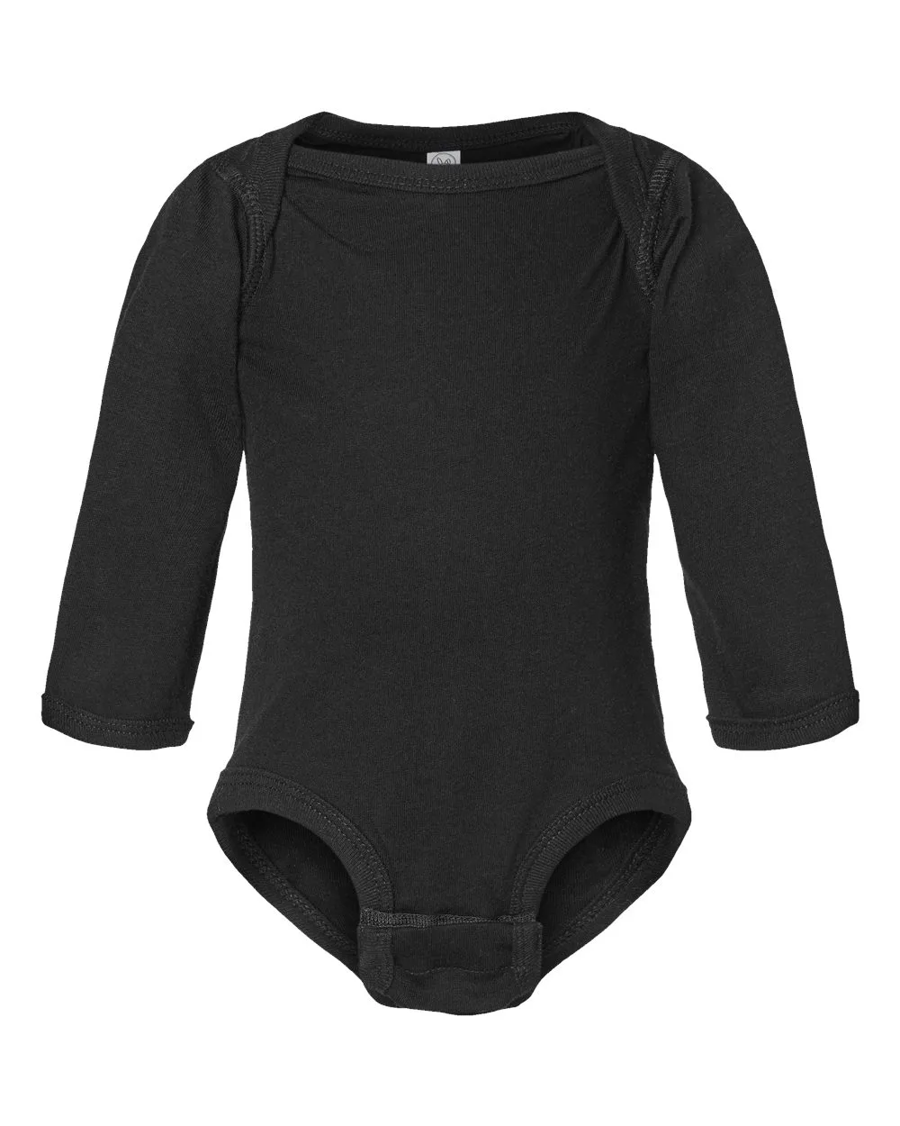 Rabbit Skins 4421 Infant Fine Jersey Long Sleeve Bodysuit — blank t-shirt, front view