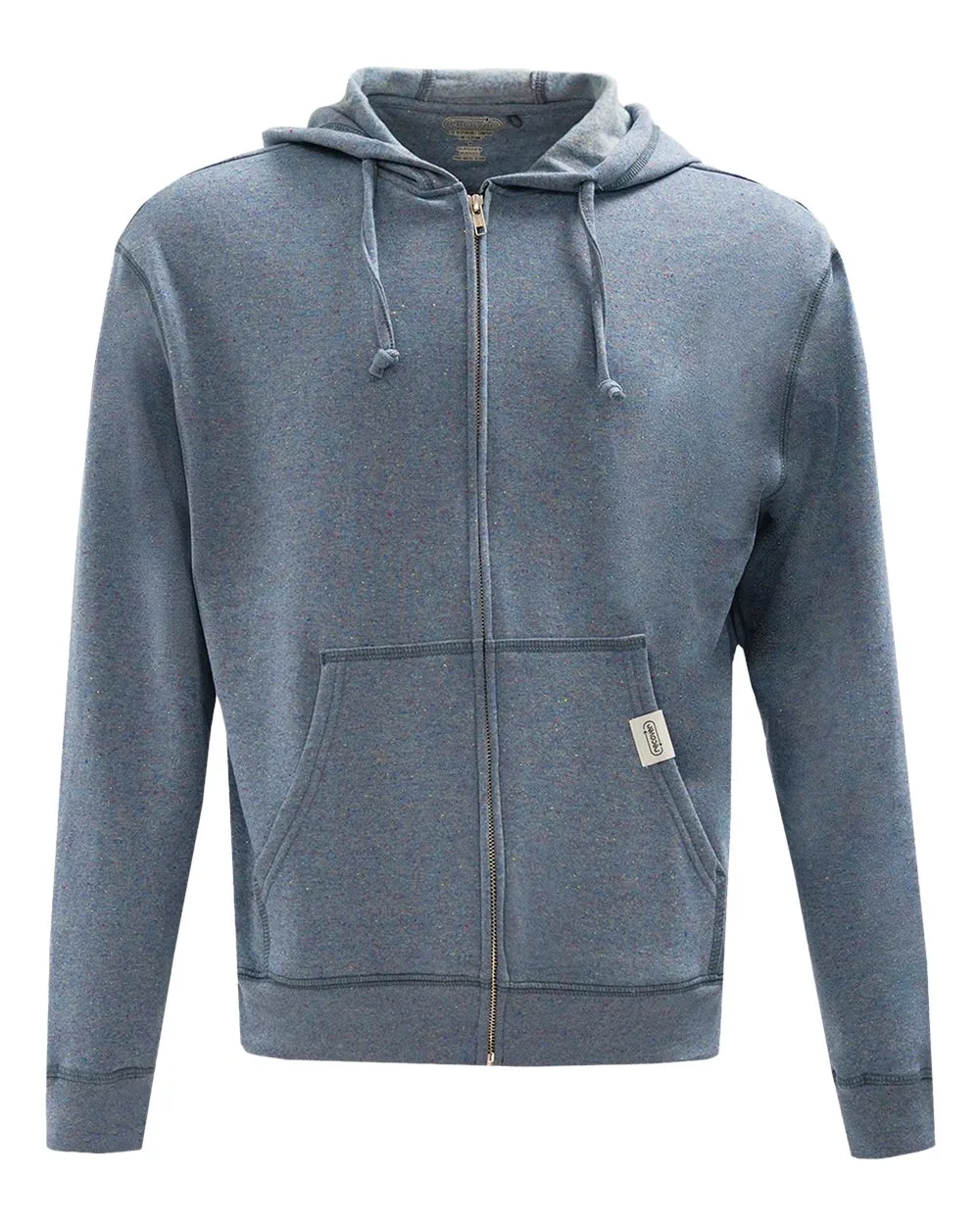 Recover RC1090 Unisex Full-Zip Hooded Sweatshirt — blank hooded sweatshirt, front view