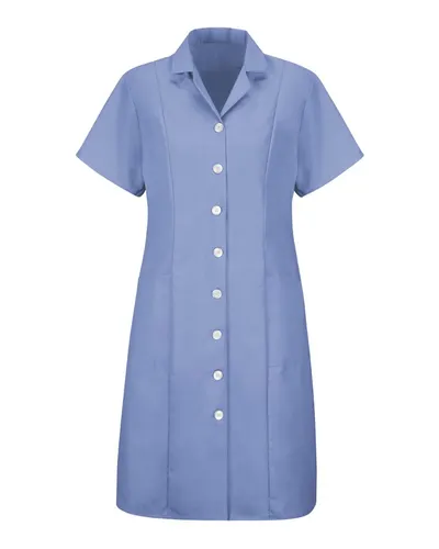 Red Kap DP23 Women's Short Sleeve Dress — blank garment, front view