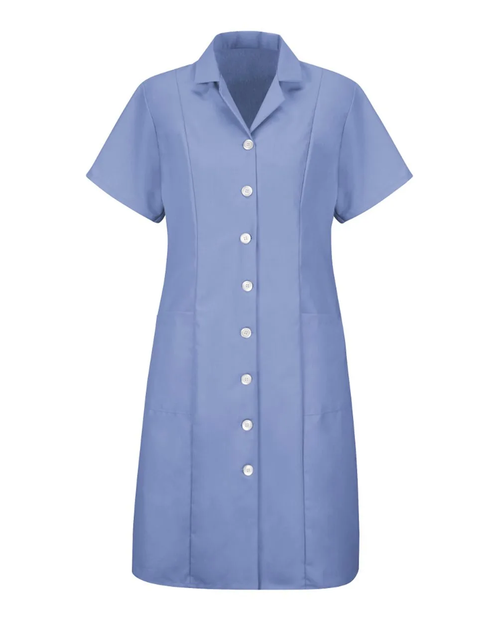 Red Kap DP23 Women's Short Sleeve Dress — blank garment, front view