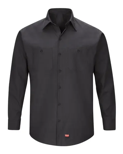Red Kap SX10T Men's Tall Mimix™ Long Sleeve Work Shirt — blank garment, front view