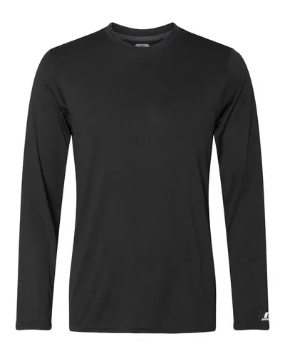 Russell Athletic 631X2M Unisex Core Performance Long Sleeve T-Shirt — blank long sleeve tee, front view