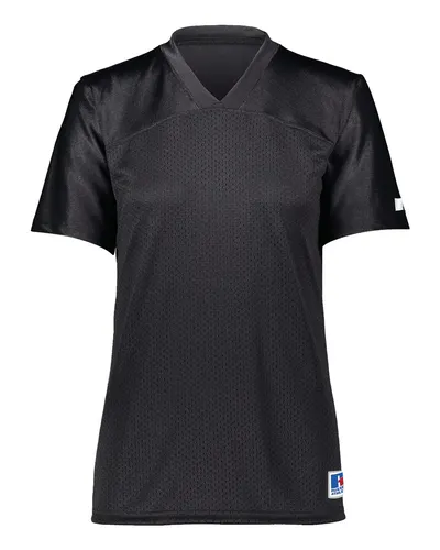 Russell Athletic R0593X Women's Solid Flag Football Jersey — blank t-shirt, front view