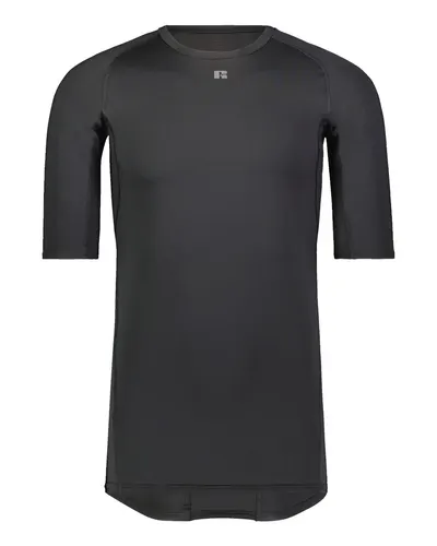 Russell Athletic R21CPM Unisex CoolCore® Half Sleeve Compression Shirt — blank garment, front view