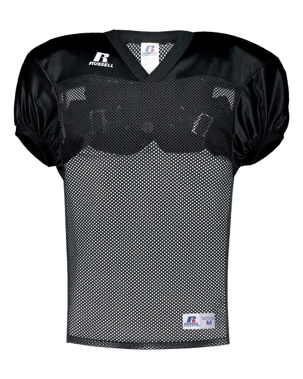 Russell Athletic S096BW Youth Stock Practice Jersey — blank t-shirt, front view