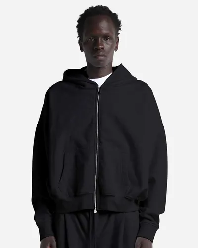 Shaka Wear SHGCZ Unisex Garment-Dyed Cropped Full-Zip Hoodie Sweatshirt — blank hooded sweatshirt, front view