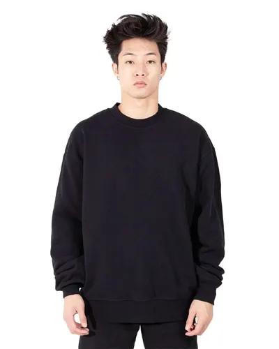 Shaka Wear SHGFC Unisex Los Angeles Garment-Dyed Crewneck Sweatshirt — blank crewneck sweatshirt, front view