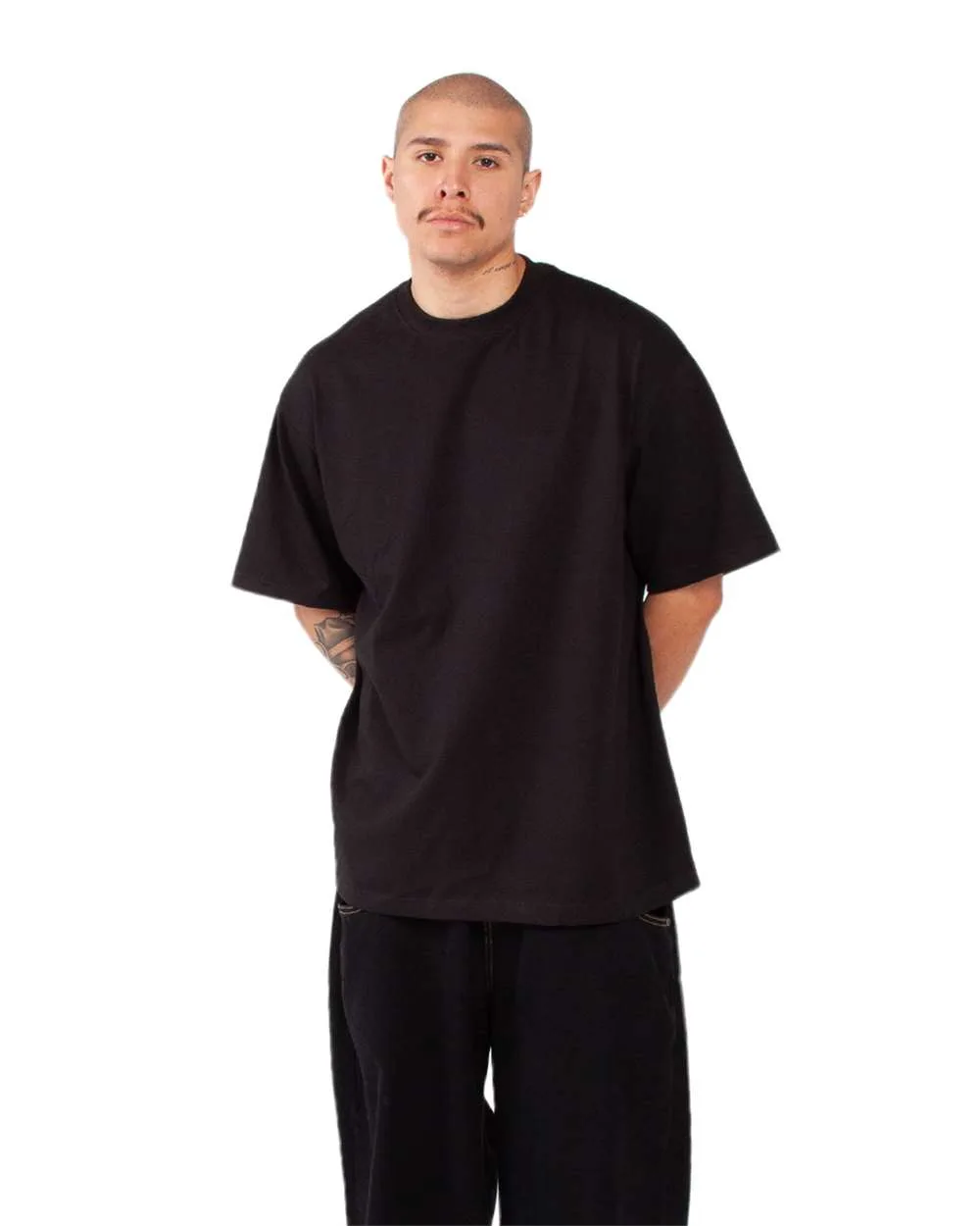 Shaka Wear SHMHSS Unisex Max Heavyweight T-Shirt — blank t-shirt, front view