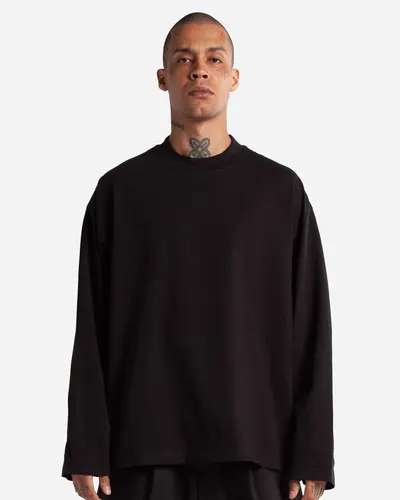 Shaka Wear SHMOL Unisex Max Heavyweight Oversized Long Sleeve T-Shirt — blank long sleeve tee, front view