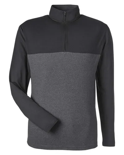 Spyder S18024 Men's Spyre Flex Colorblock Quarter-Zip Pullover — blank garment, front view
