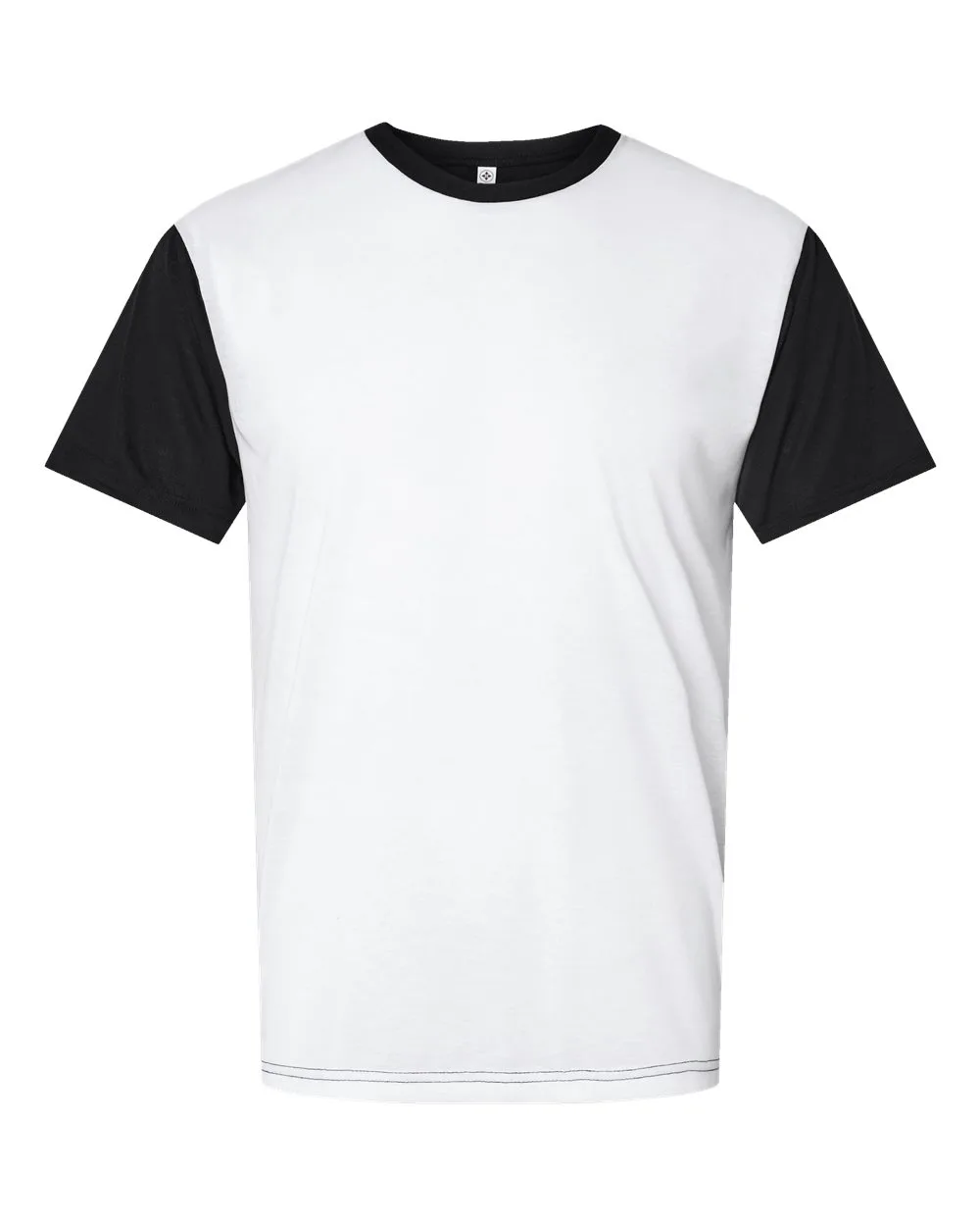 SubliVie 1902 Men's Blackout Polyester Sublimation Tee — blank t-shirt, front view