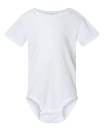 SubliVie 4610 Infant Polyester Sublimation Bodysuit — blank garment, front view