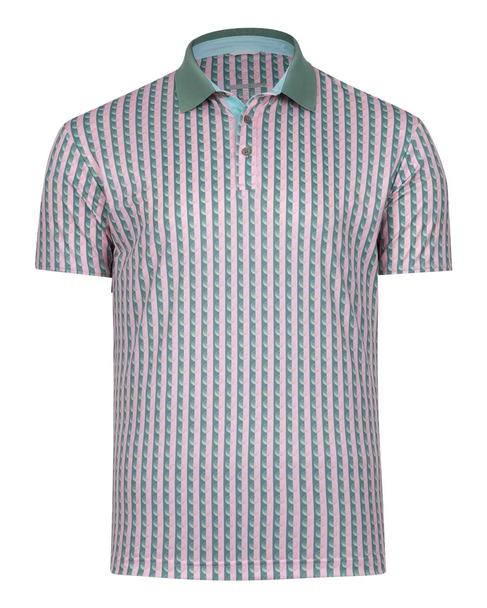 Swannies SW1026 Men's Greens Piqué Polo — blank polo, front view