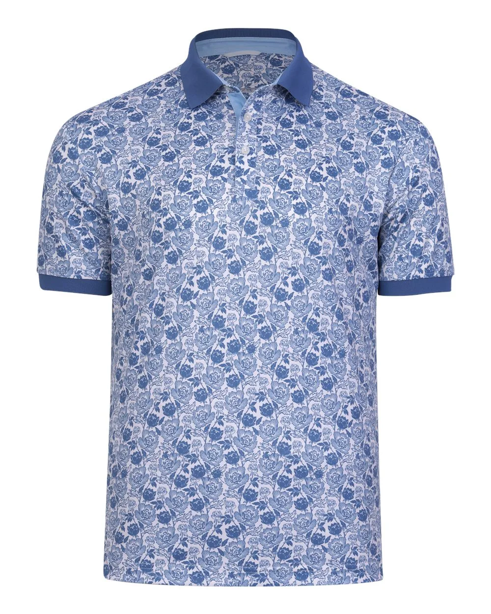 Swannies SW1035 Men's Haven Piqué Polo — blank polo, front view