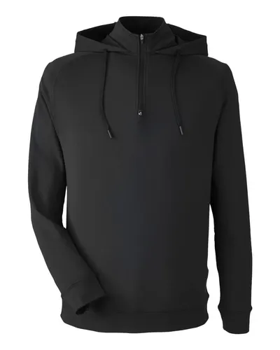 Swannies SWV600 Unisex Vandyke Quarter-Zip Hooded Pullover — blank hooded sweatshirt, front view