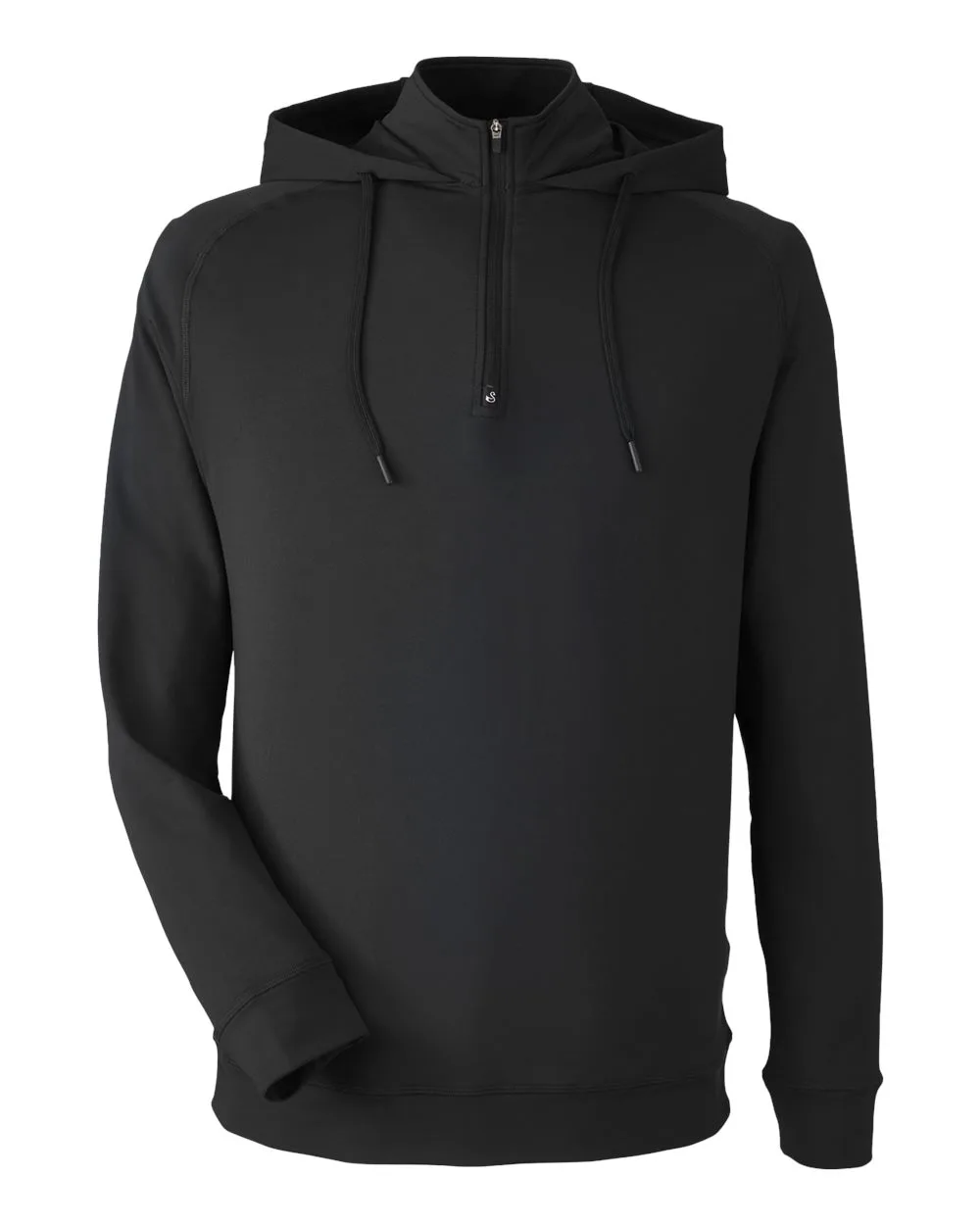 Swannies SWV600 Unisex Vandyke Quarter-Zip Hooded Pullover — blank hooded sweatshirt, front view