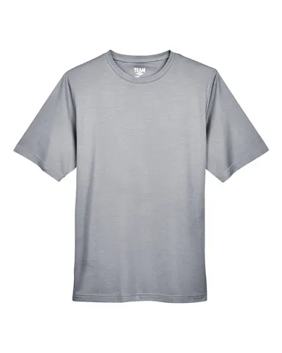 Team 365 TT11H Men's Sonic Heather Performance T-Shirt — blank t-shirt, front view