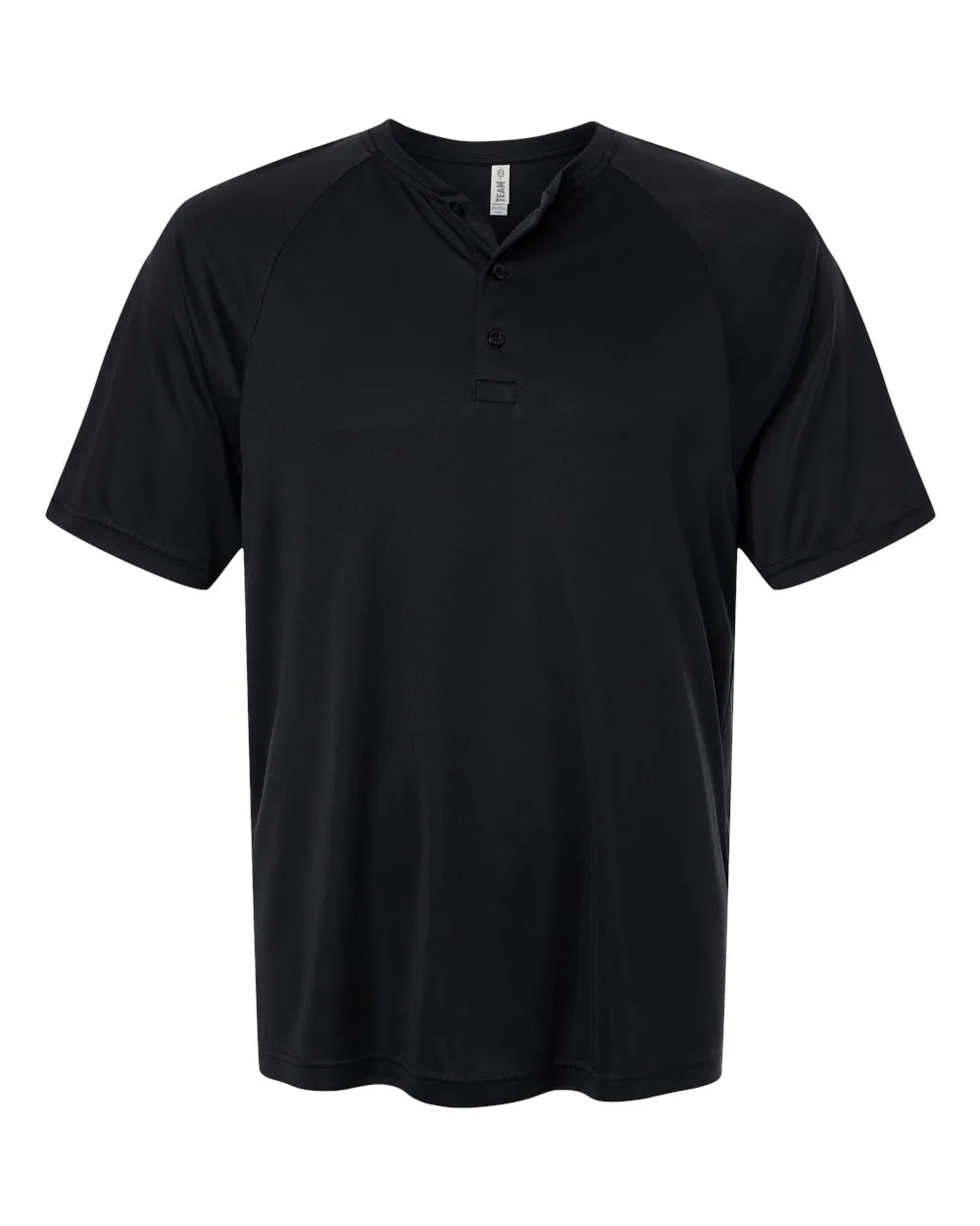 Team 365 TT11HN Men's Zone Performance Henley — blank garment, front view