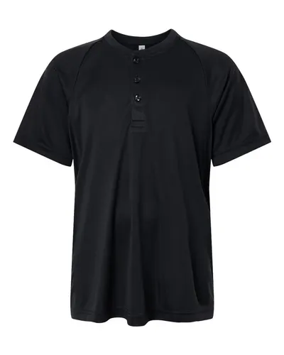 Team 365 TT11HNY Youth Zone Performance Henley — blank garment, front view