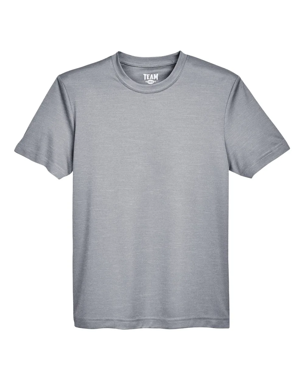 Team 365 TT11HY Youth Sonic Heather Performance T-Shirt — blank t-shirt, front view