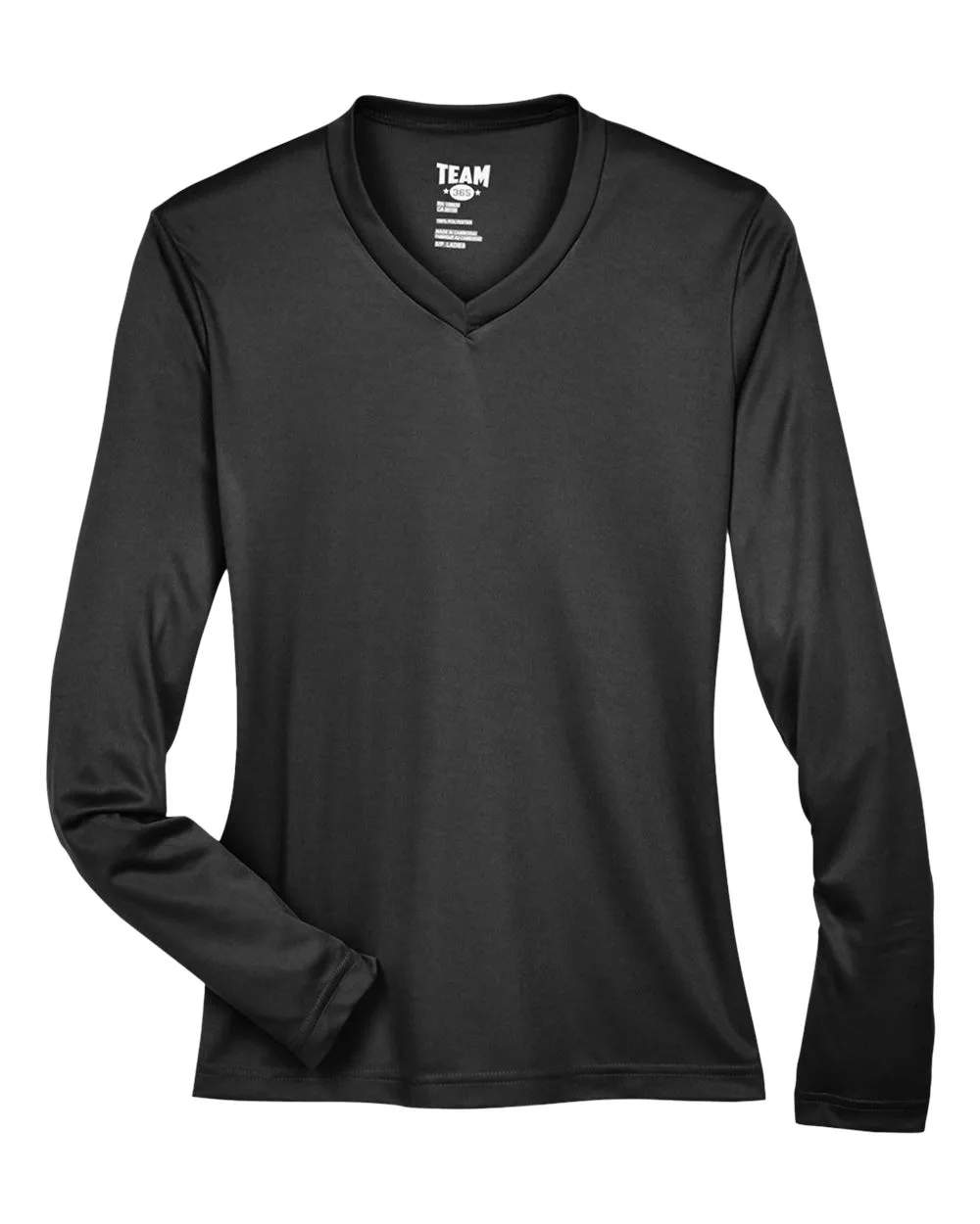 Team 365 TT11WL Women's Zone Performance Long Sleeve T-Shirt — blank long sleeve tee, front view