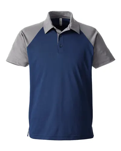 Team 365 TT21C Men's Command Snag-Protection Colorblock Polo — blank polo, front view