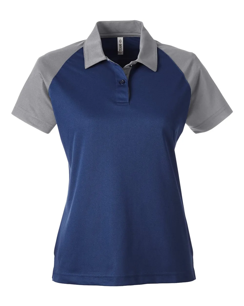 Team 365 TT21CW Women's Command Snag-Protection Colorblock Polo — blank polo, front view