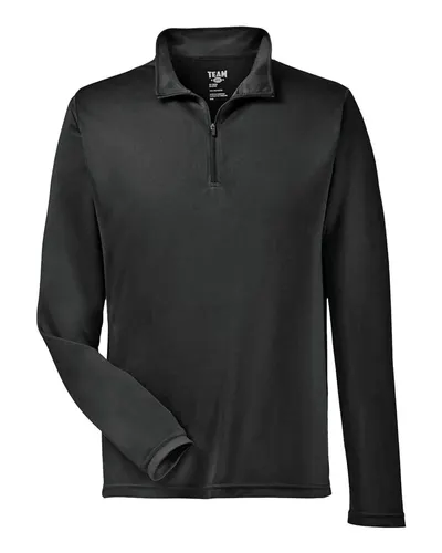 Team 365 TT31 Men's Zone Performance Quarter-Zip Pullover — blank garment, front view
