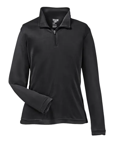 Team 365 TT31Y Youth Zone Performance Quarter-Zip Pullover — blank garment, front view