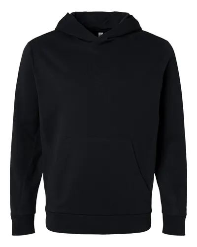 Team 365 TT400 Unisex Squad Hooded Tech Fleece Pullover — blank hooded sweatshirt, front view
