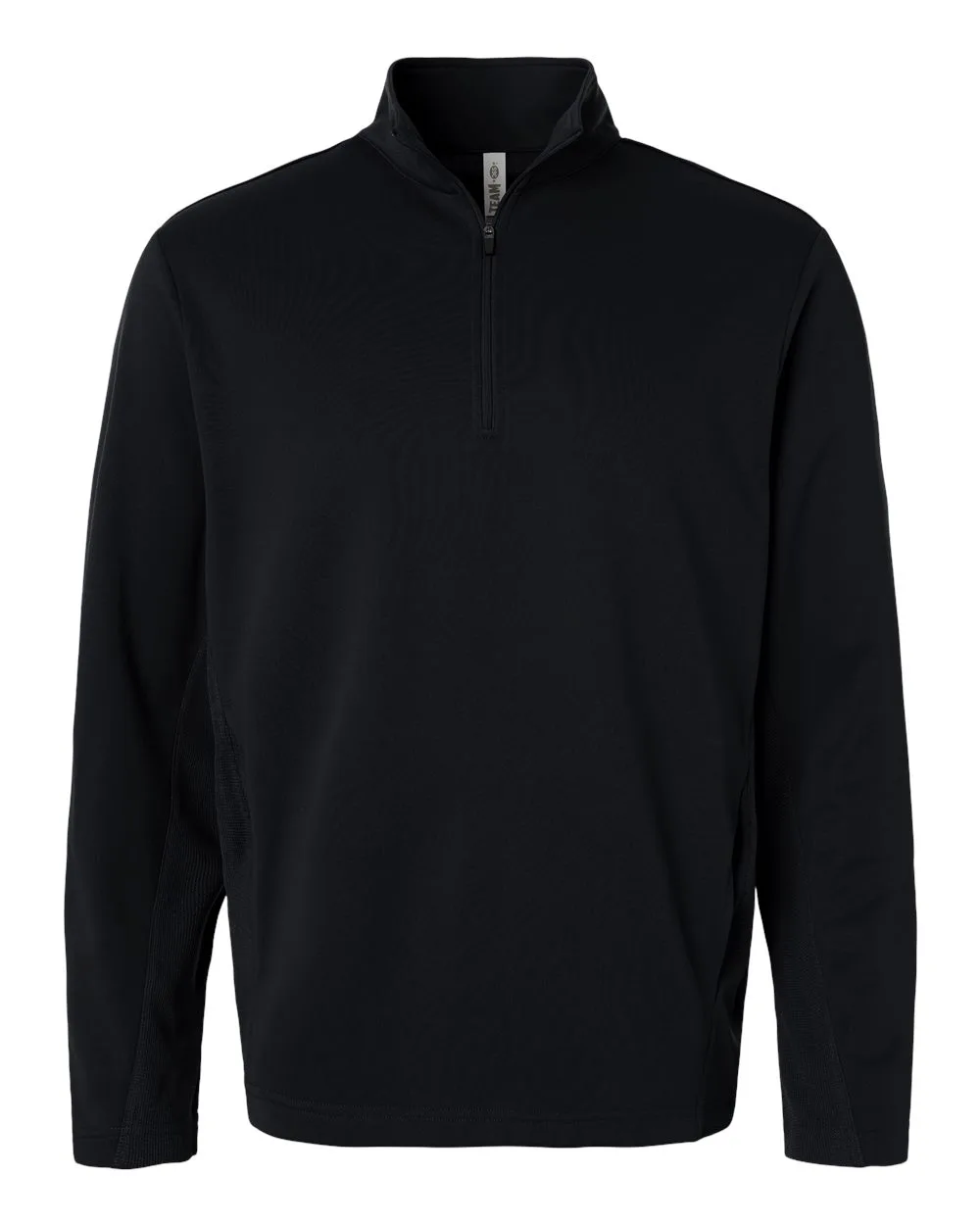 Team 365 TT401 Unisex Squad Cadet Quarter-Zip Tech Fleece Pullover — blank fleece pullover, front view