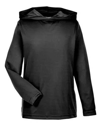Team 365 TT41Y Youth Zone Performance Hooded T-Shirt — blank hooded sweatshirt, front view