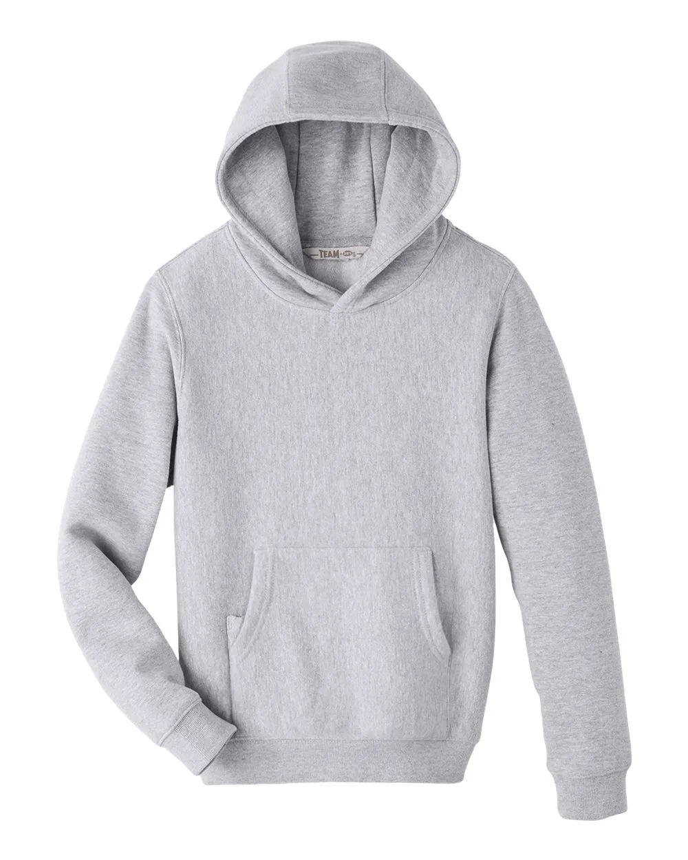 Team 365 TT96Y Youth Zone HydroSport™ Heavyweight Hooded Sweatshirt — blank hooded sweatshirt, front view