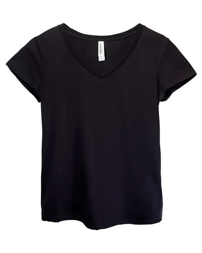 Threadfast Apparel 200RV Women's Ultimate CVC V-Neck T-Shirt — blank t-shirt, front view