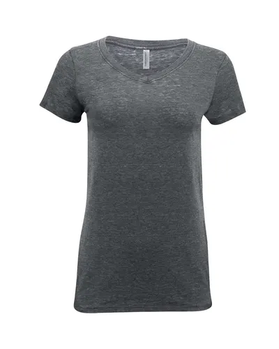 Threadfast Apparel 208B Women's Vintage Dye V-Neck T-Shirt — blank t-shirt, front view