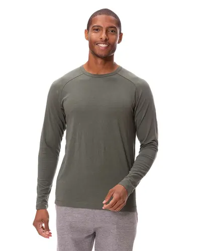 Threadfast Apparel 382LS Unisex Impact Long-Sleeve T-Shirt — blank long sleeve tee, front view