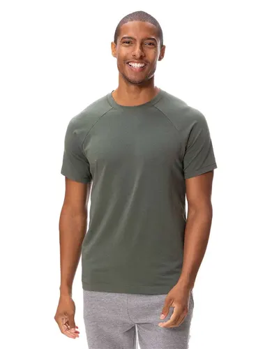 Threadfast Apparel 382R Unisex Impact Raglan T-Shirt — blank t-shirt, front view
