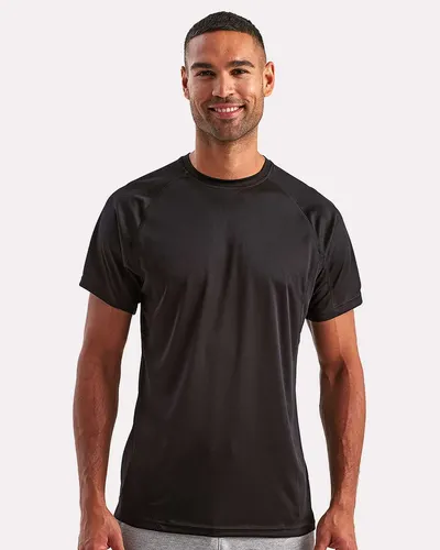 TriDri TD011 Unisex Panelled Tech T-Shirt — blank t-shirt, front view