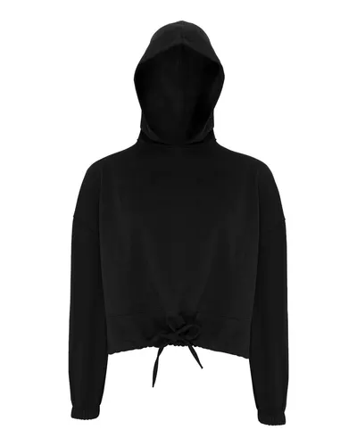 TriDri TD085 Women's Cropped Maria Hooded Sweatshirt — blank hooded sweatshirt, front view
