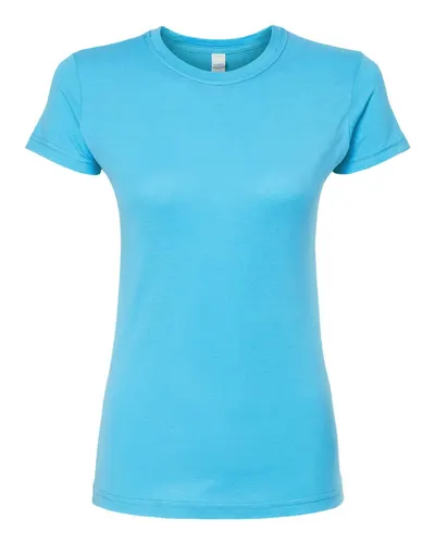 Tultex 213 Women's Fine Jersey Slim Fit T-Shirt — blank t-shirt, front view