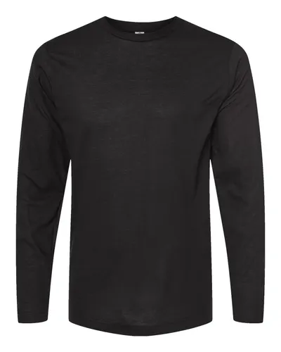 Tultex 242 Unisex Poly-Rich Long Sleeve T-Shirt — blank long sleeve tee, front view