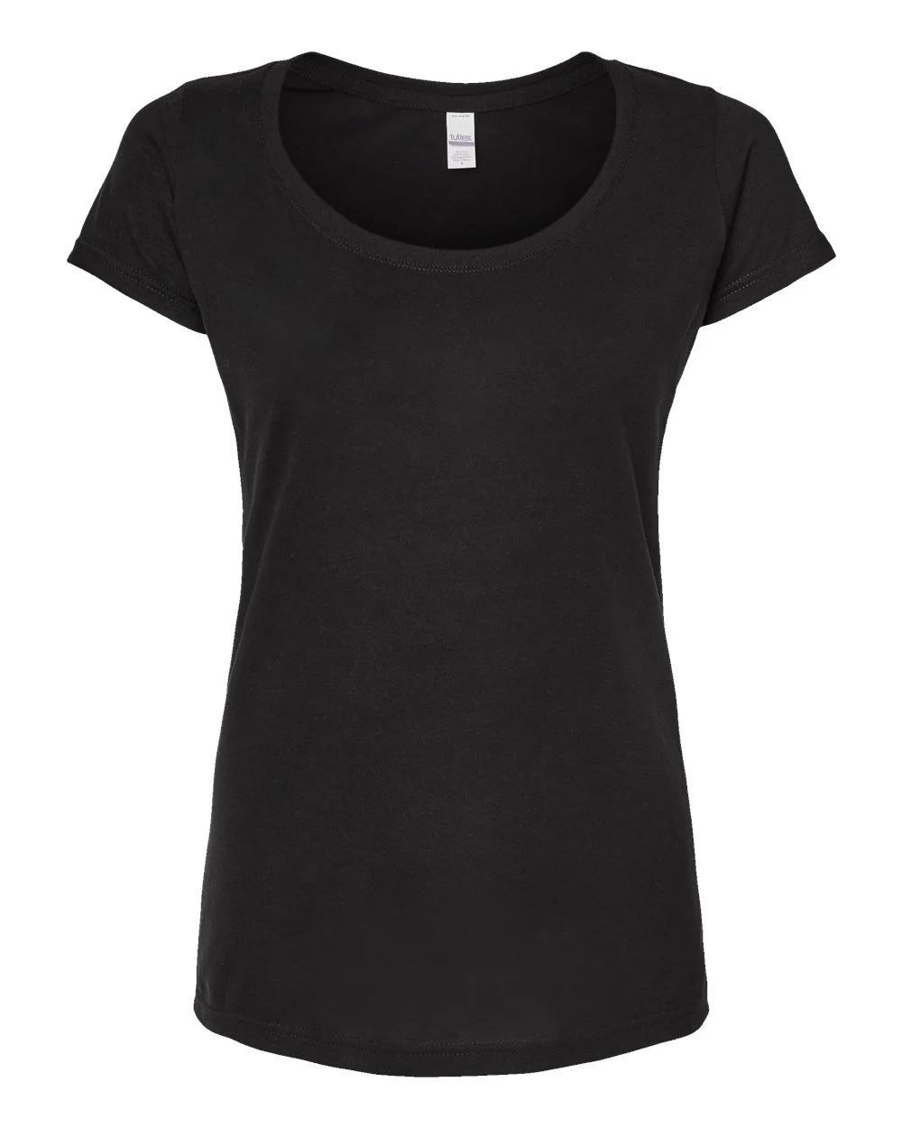 Tultex 243 Women's Poly-Rich Scoop Neck T-Shirt — blank t-shirt, front view
