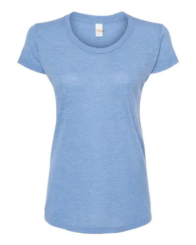 Tultex 253 Women's Tri-Blend T-Shirt — blank t-shirt, front view