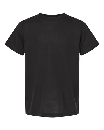 Tultex 265 Youth Poly-Rich T-Shirt — blank t-shirt, front view