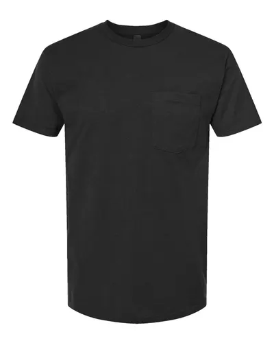 Tultex 293 Unisex Heavyweight Jersey Pocket T-Shirt — blank t-shirt, front view