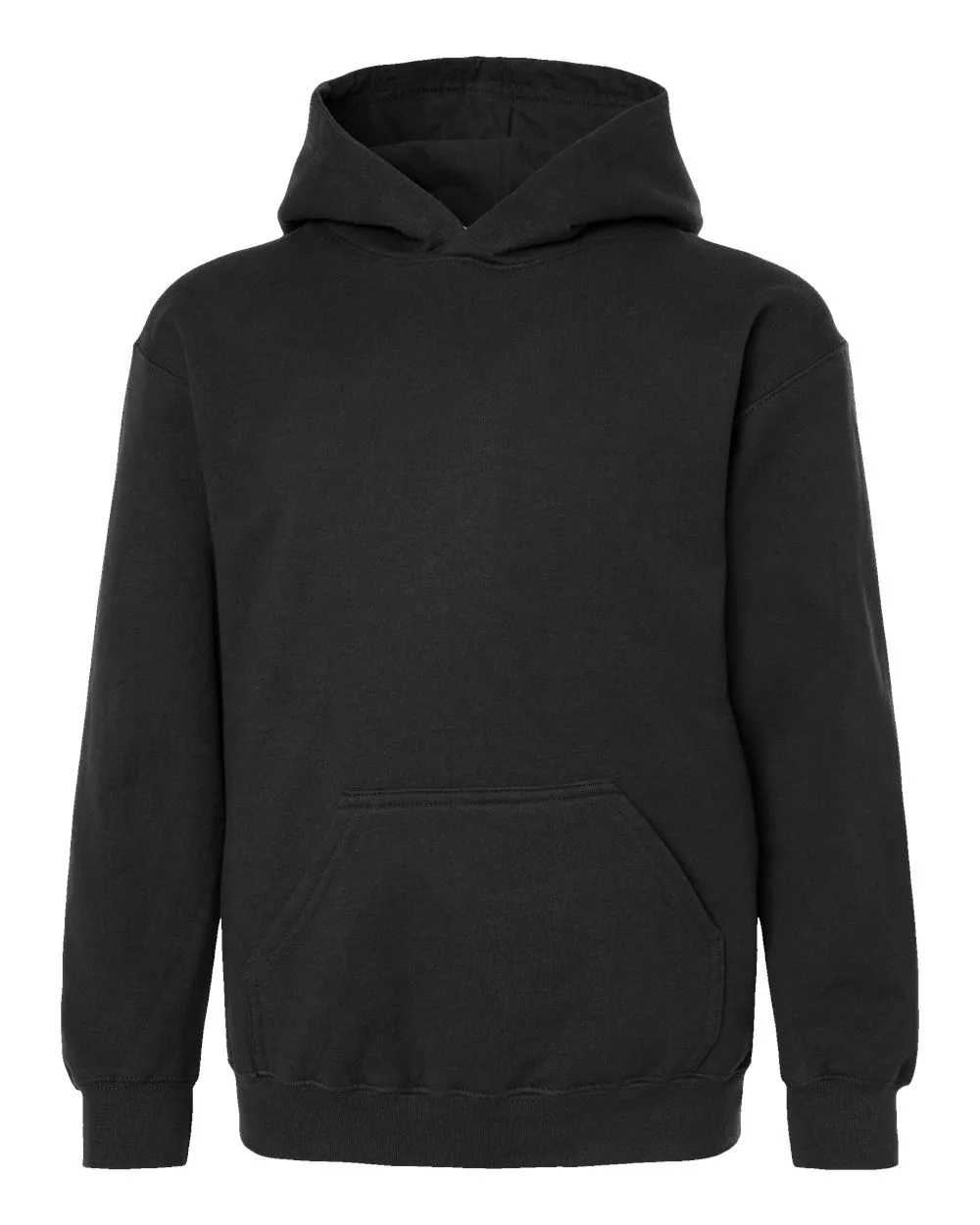 Tultex 320Y Youth Hooded Sweatshirt — blank hooded sweatshirt, front view