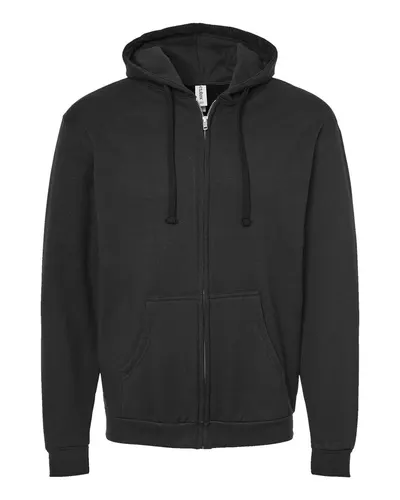 Tultex 331 Unisex Full-Zip Hooded Sweatshirt — blank hooded sweatshirt, front view